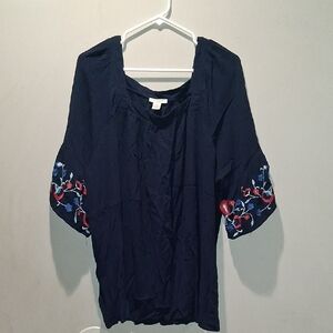Beautiful Embroided Sleeves Women's Blouse